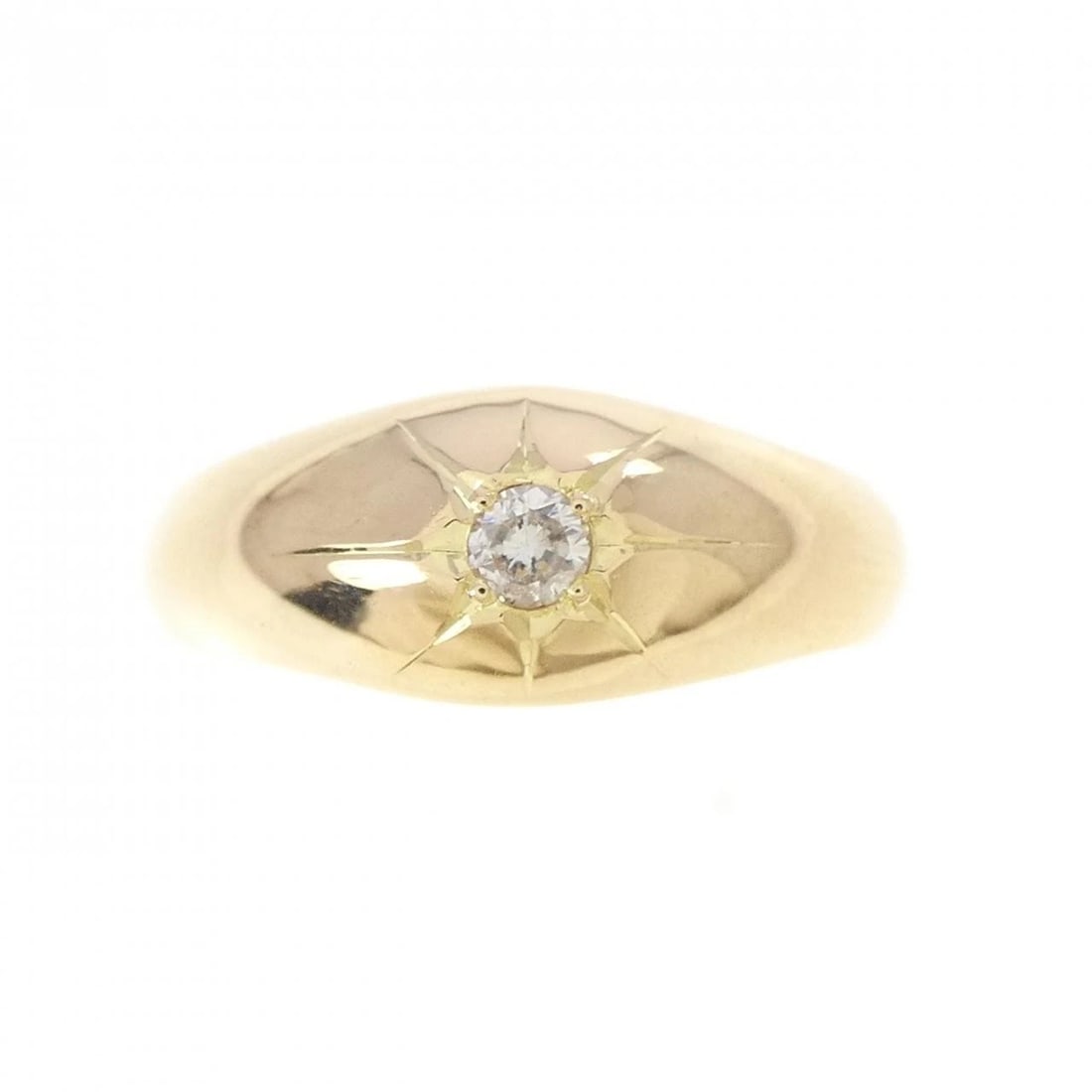 K18YG DIAMOND RING - 2