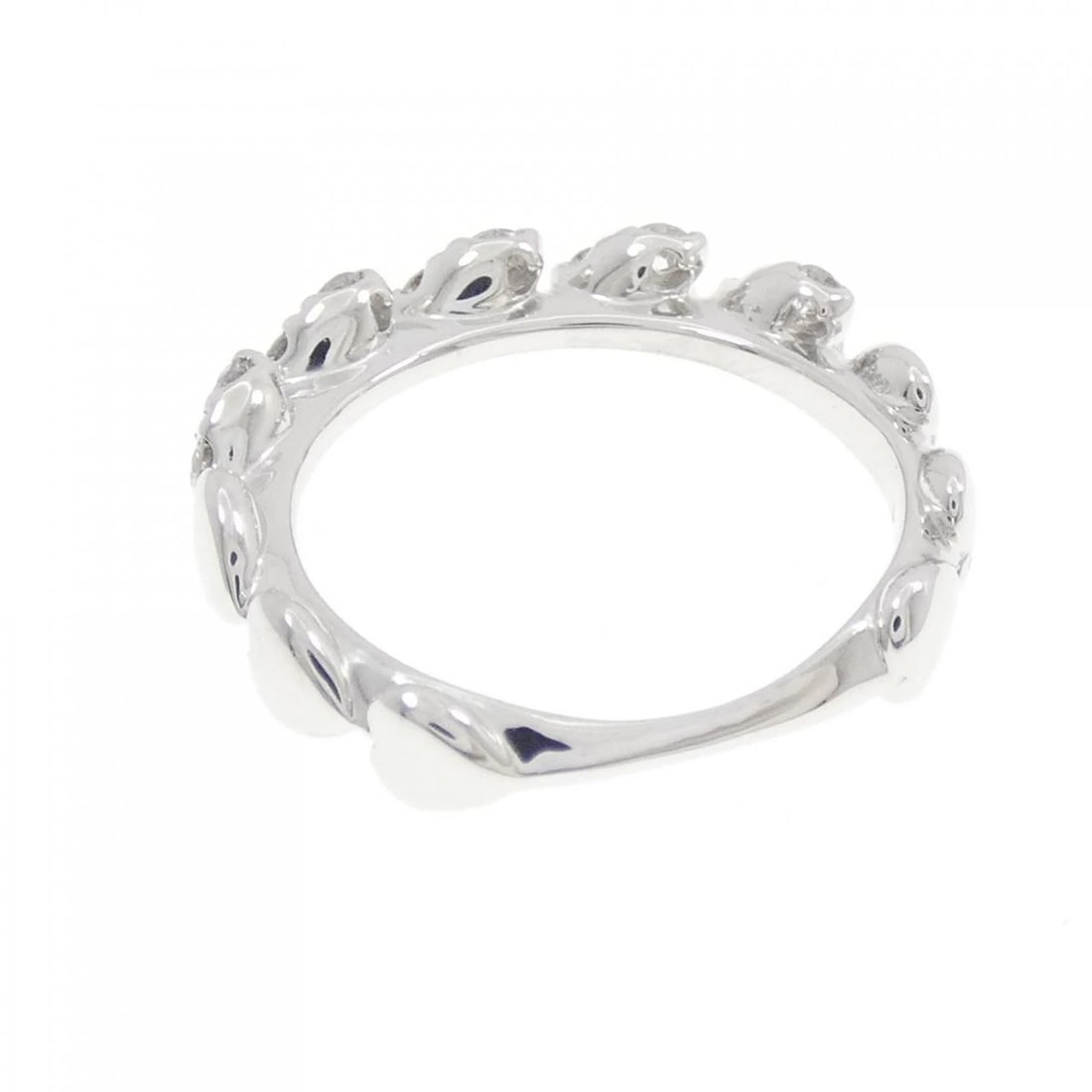 K18WG HEART DIAMOND RING - 3