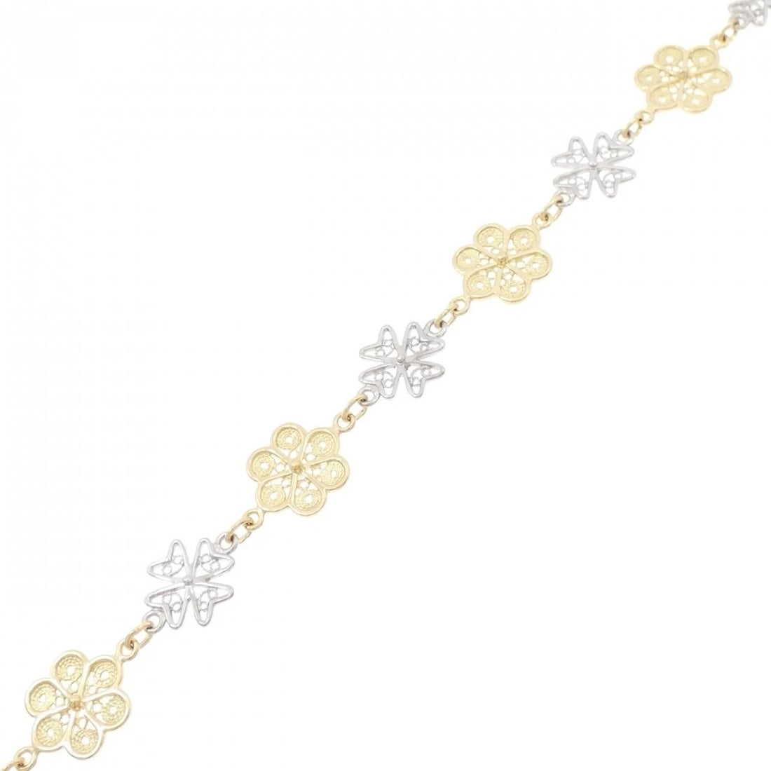 750YG/750WG BRACELET: 750YG/750WG bracelet Brand: Unbranded Type/Style: bracelet Material: 750 yellow gold/750 white gold, Color: YG/WG Size: Length: 18cm Accessories: None Accessories Notice: When purchasing pre-owned