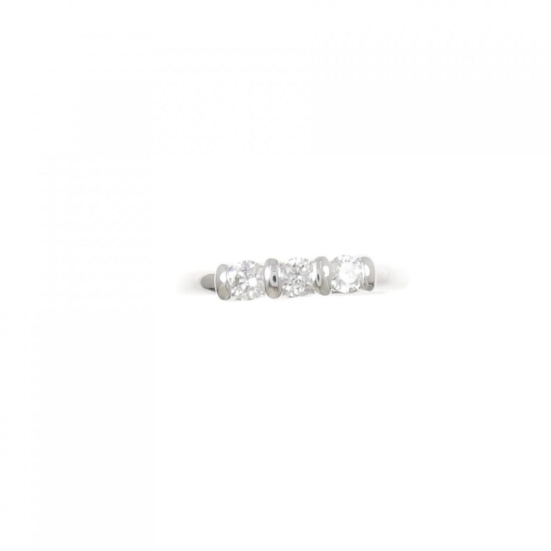 K18WG DIAMOND RING - 2