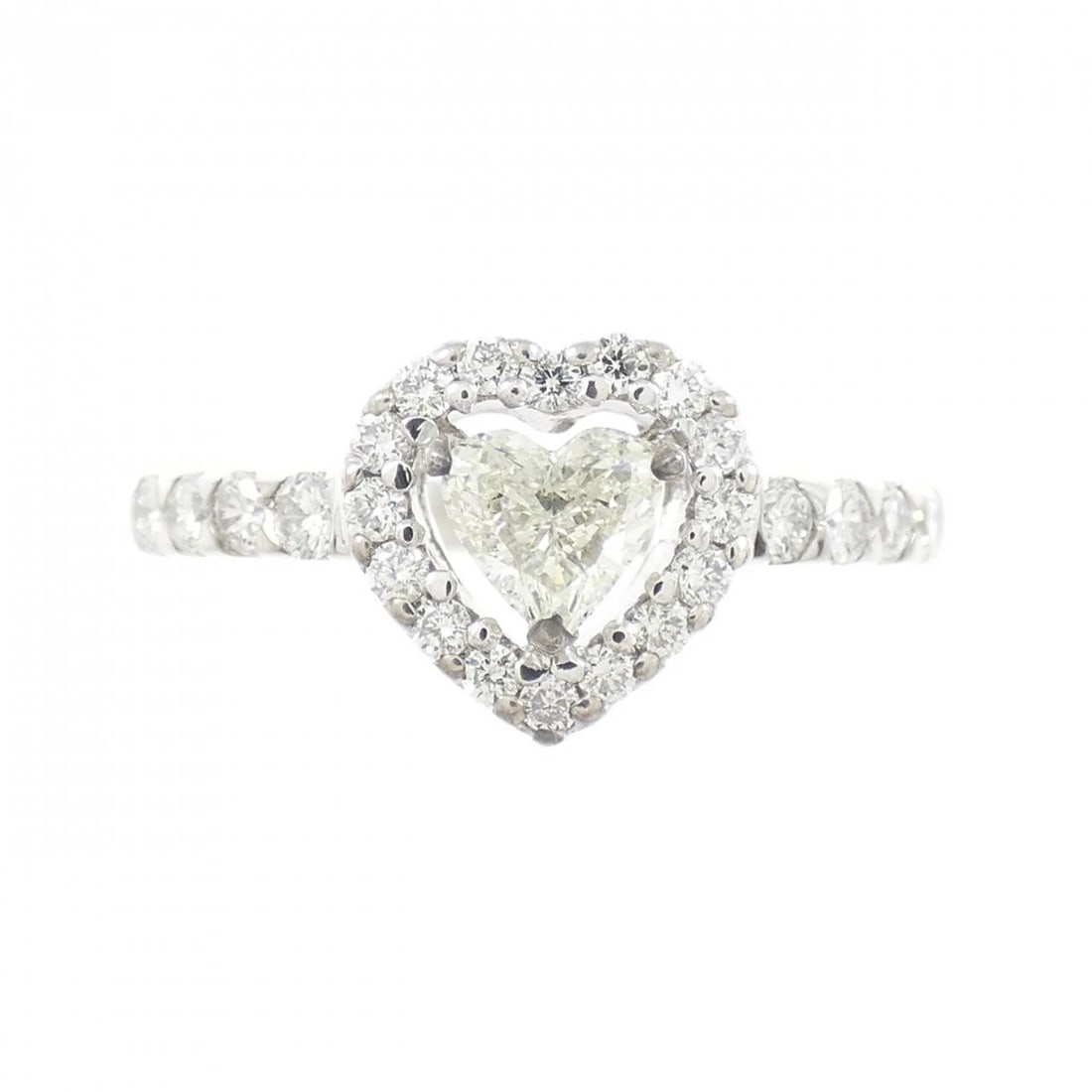 PT900 HEART DIAMOND RING - 2