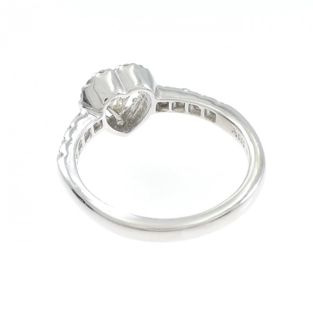 PT900 HEART DIAMOND RING - 3