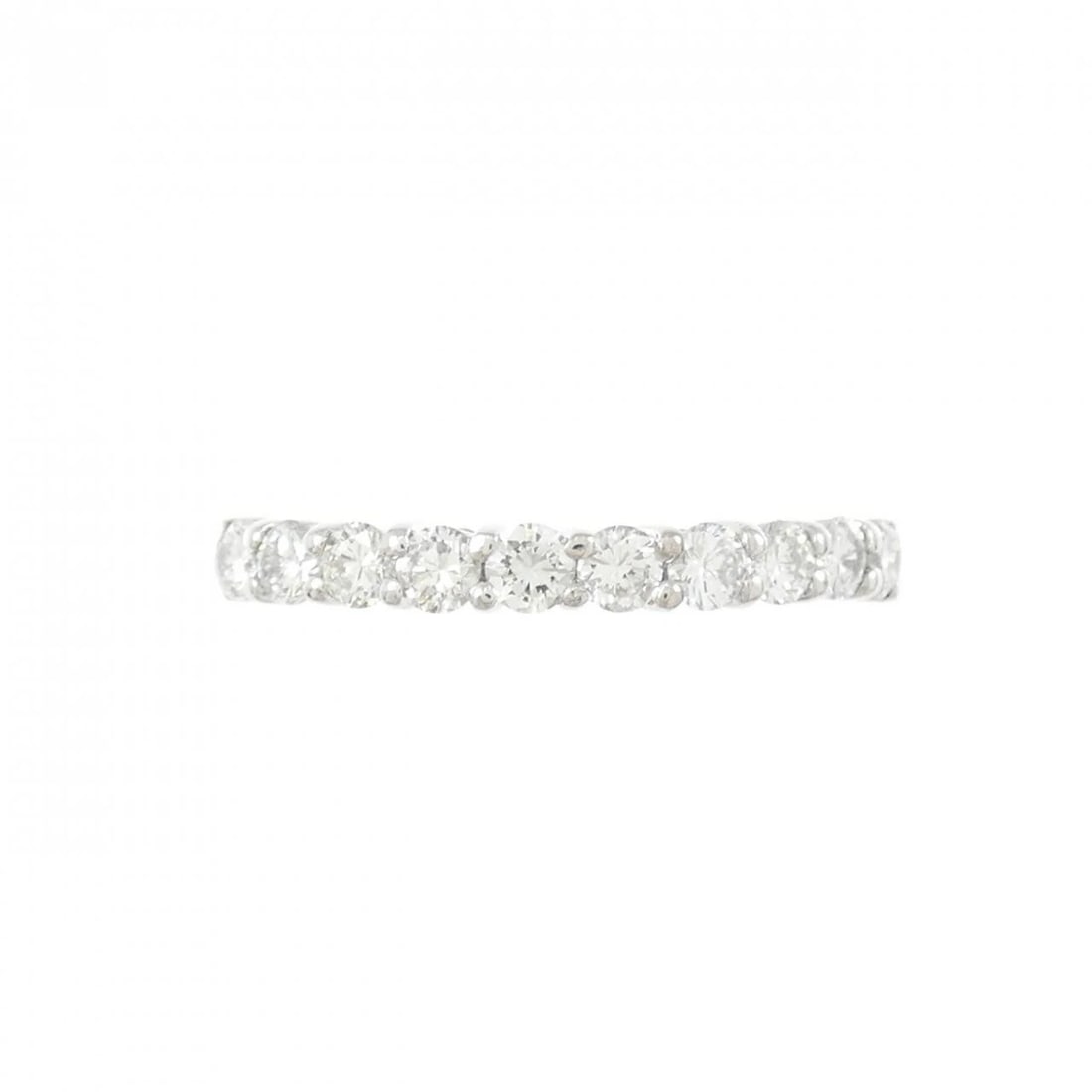 PT900 HALF ETERNITY DIAMOND RING - 2