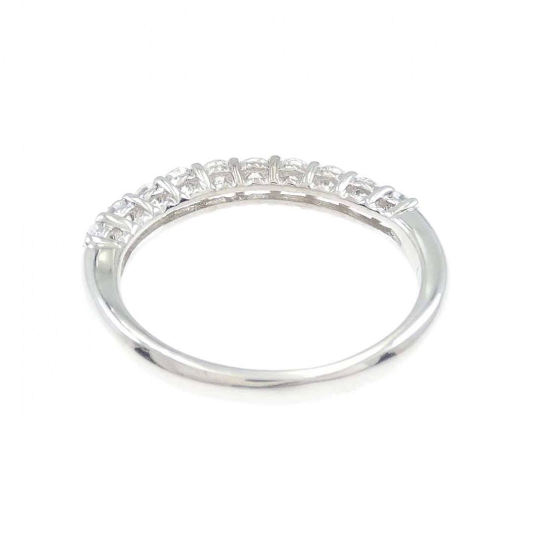 PT900 HALF ETERNITY DIAMOND RING - 3