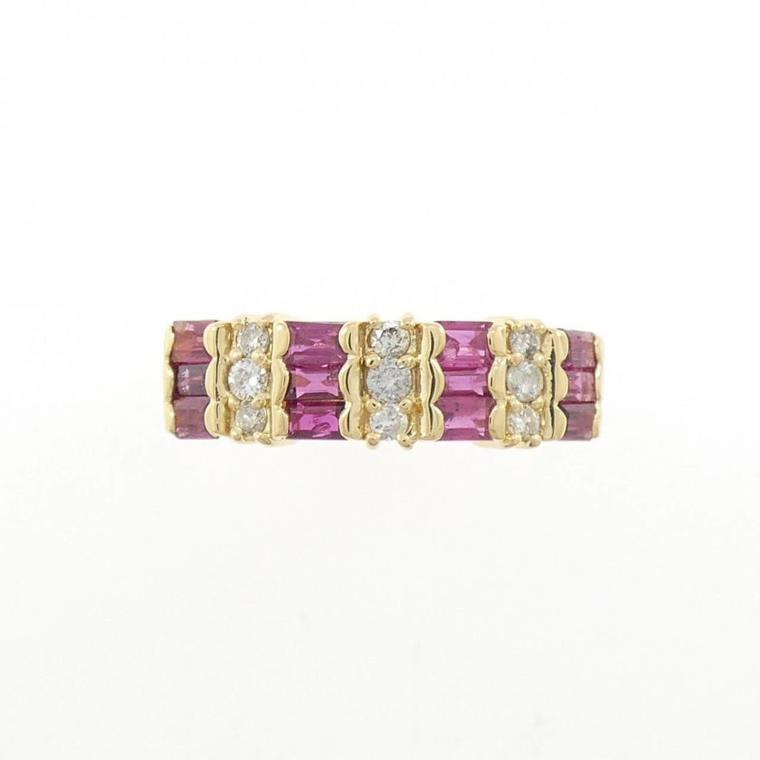 K18YG RUBY RING - 2