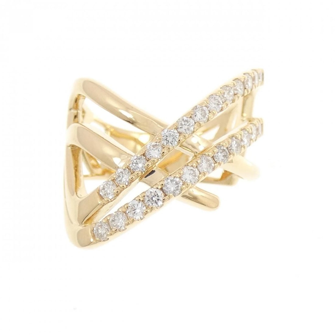 K18YG DIAMOND RING - 2