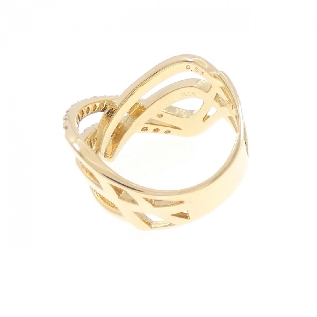 K18YG DIAMOND RING - 3