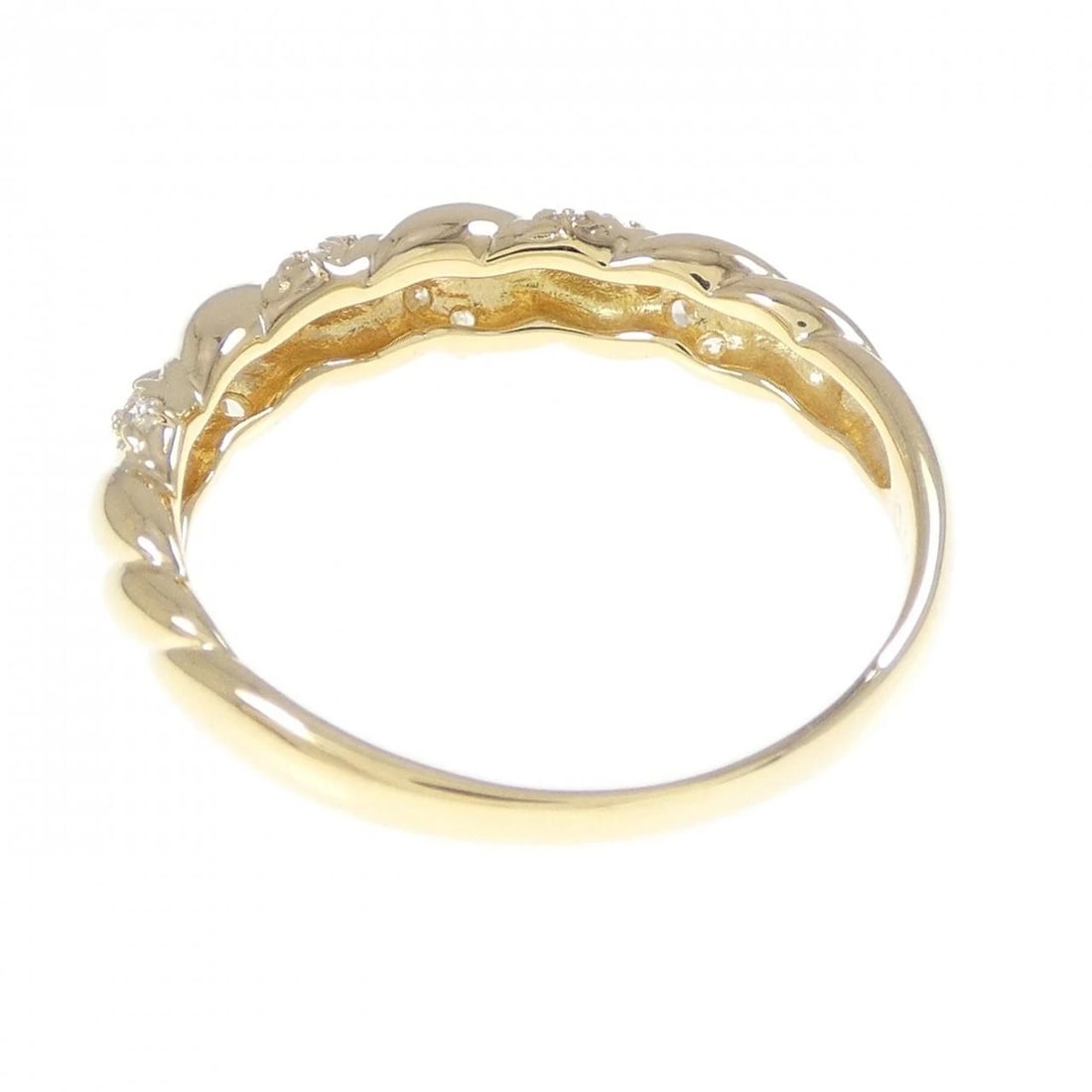 K18YG DIAMOND RING - 3