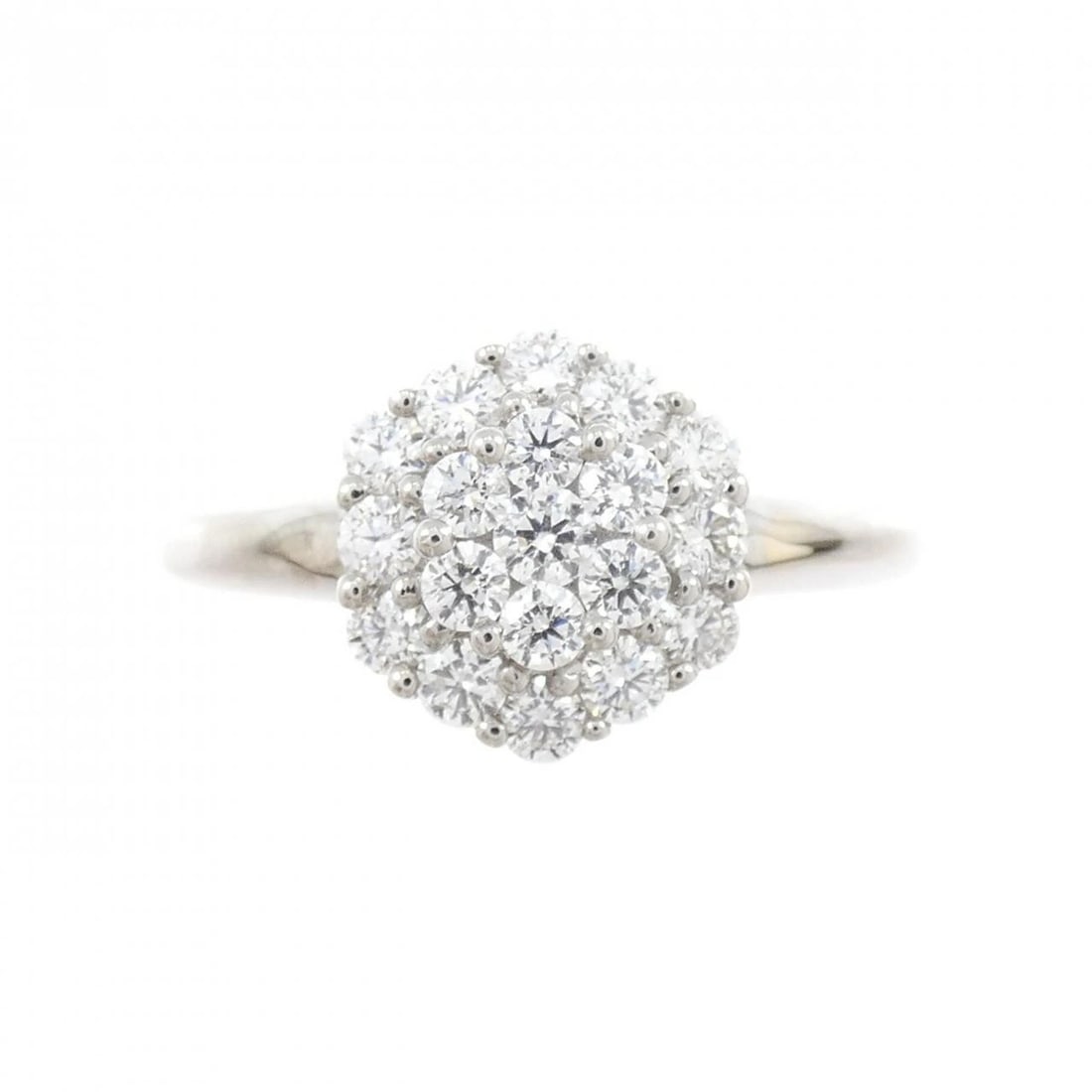 K18WG DIAMOND RING - 2