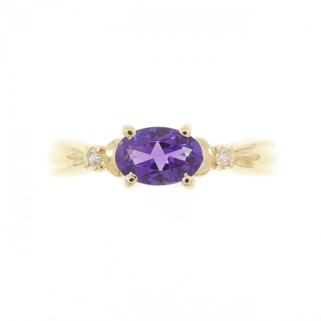 K18YG AMETHYST RING - 2