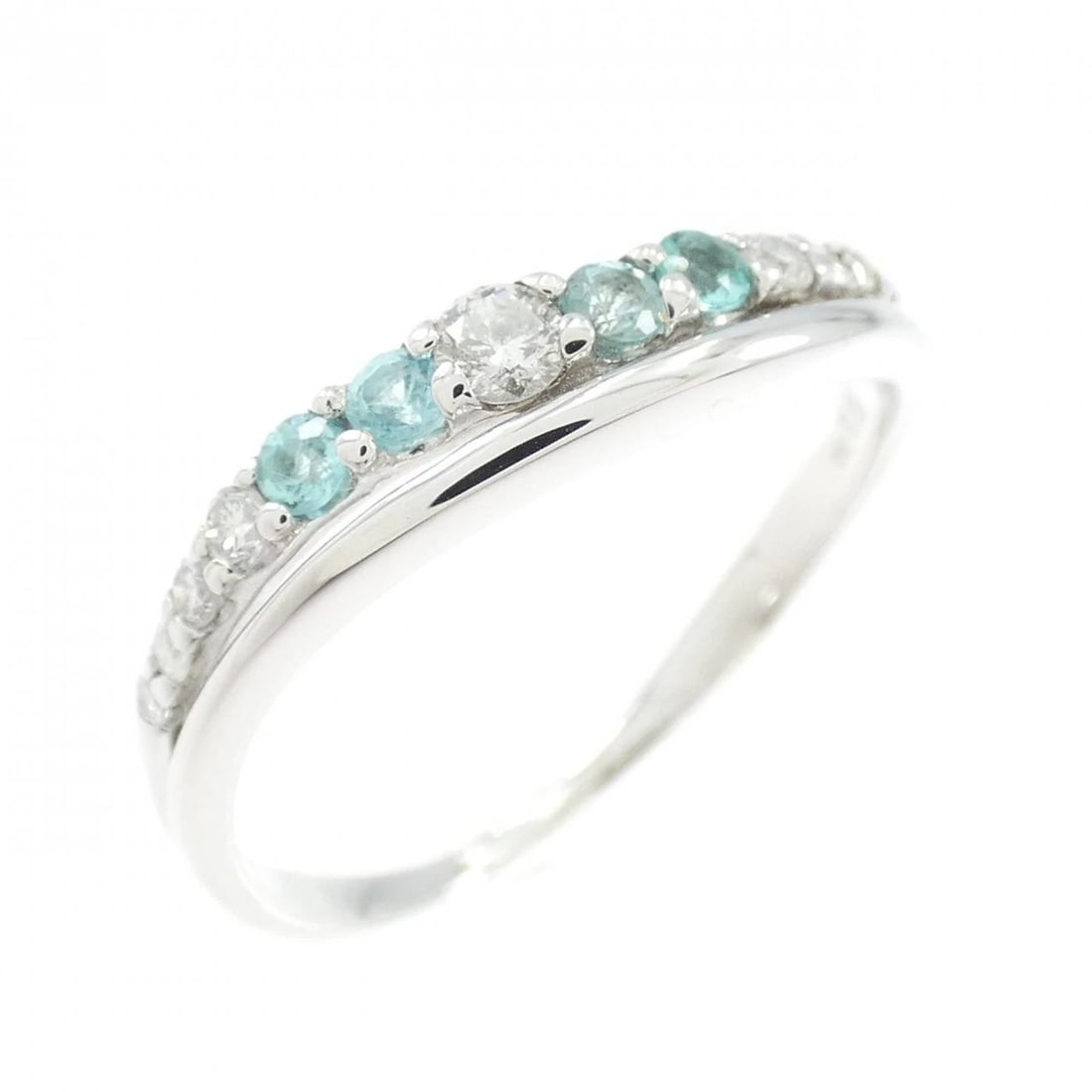 K18WG TOURMALINE RING: K18WG Tourmaline Ring Brand: Unbranded Type/Style: Ring Material: K18 white gold, Color: white gold Size: US6 1/2 Accessories: None Accessories Notice: When purchasing pre-owned goods, ple