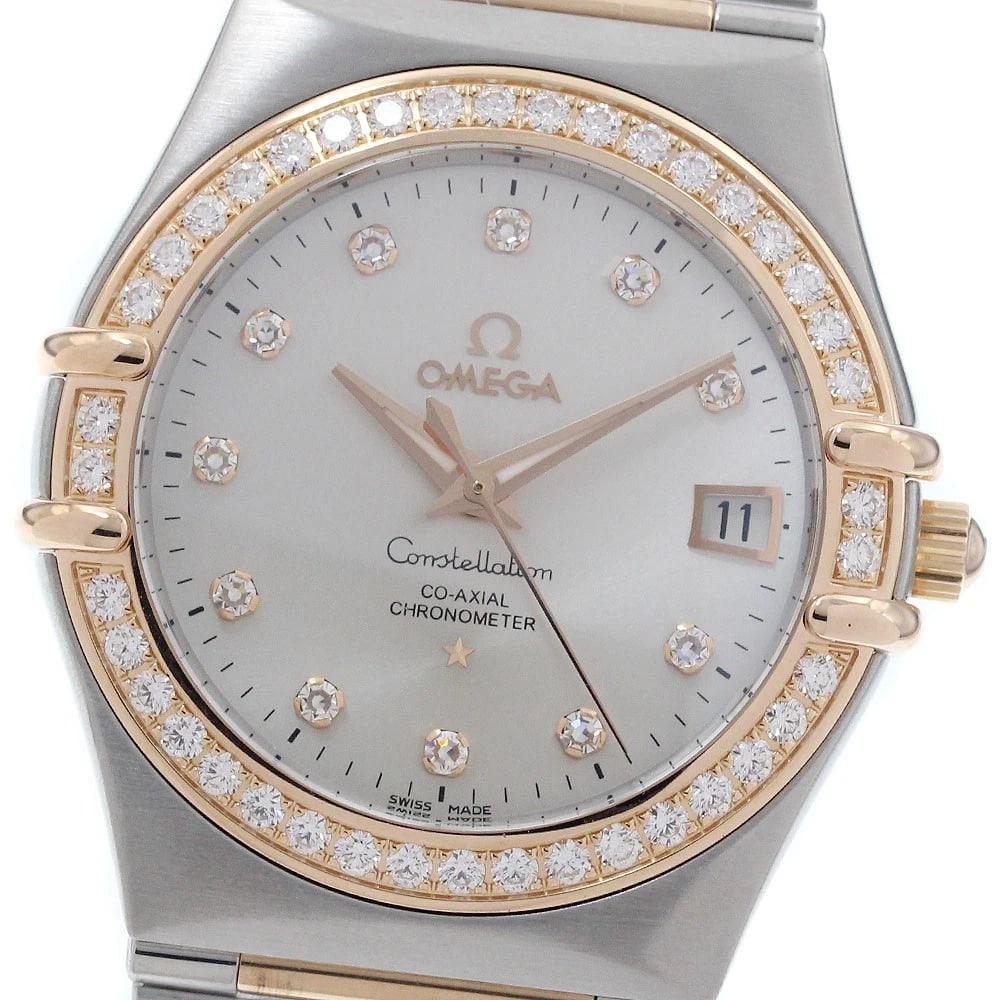 OMEGA CONSTELLATION AUTOMATIC WATCH: OMEGA Constellation Automatic Watch Brand: OMEGA Type/Style: Wristwatch Material: Band Material Stainless Steel/RG, Case Material Stainless Steel/RG Color: Dial Color Silver Size: Case Size About35mm 