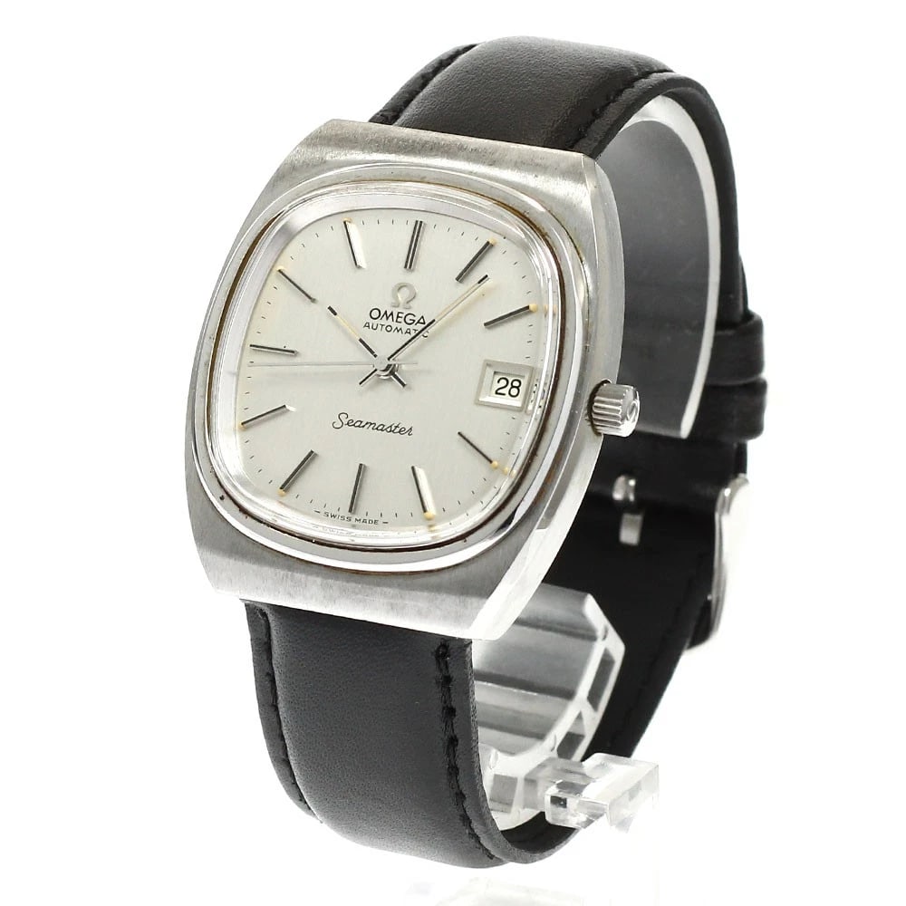 OMEGA SEAMASTER DATE SILVER DIAL AUTOMATIC WATCH - 2