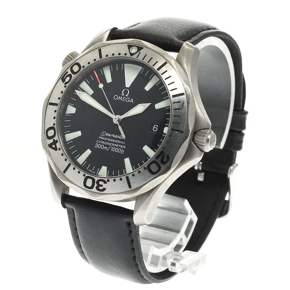 OMEGA SEAMASTER DATE BLACK DIAL AUTOMATIC WATCH - 2