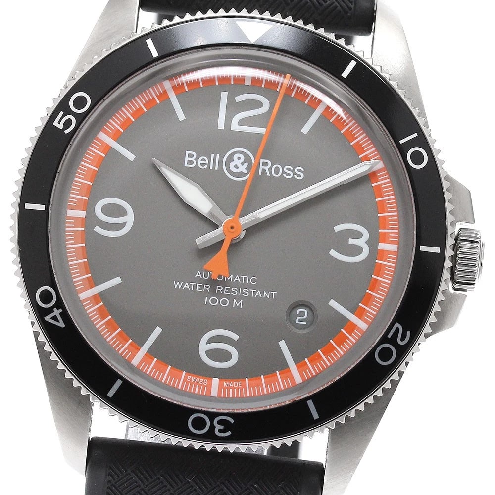 BELL?ROSS GUARD CO DATE GRAY DIAL AUTOMATIC WATCH: Bell?Ross guard co Date gray Dial Automatic Watch Brand: Bell?Ross Type/Style: Wristwatch Material: Band Material rubber, Case Material Stainless Steel Color: Dial Color gray Size: Case Size