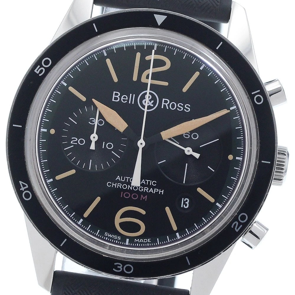 BELL?ROSS BLACK DATE AUTOMATIC WATCH: Bell?Ross Black Date Automatic Watch Brand: Bell?Ross Type/Style: Wristwatch Material: Band Material rubber, Case Material Stainless Steel Color: Dial Color black Size: Case Size About42mm (1.7inch) W