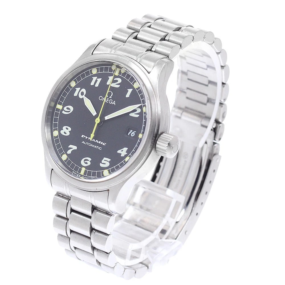 OMEGA DYNAMIC DATE BLACK DIAL AUTOMATIC WATCH - 2