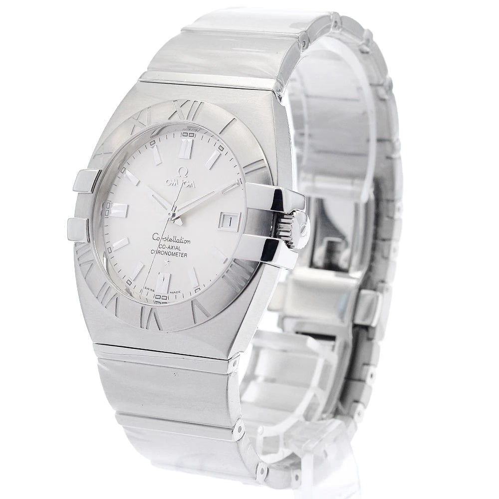 OMEGA CONSTELLATION DOUBLE EAGLE DATE SILVER DIAL WATCH - 2