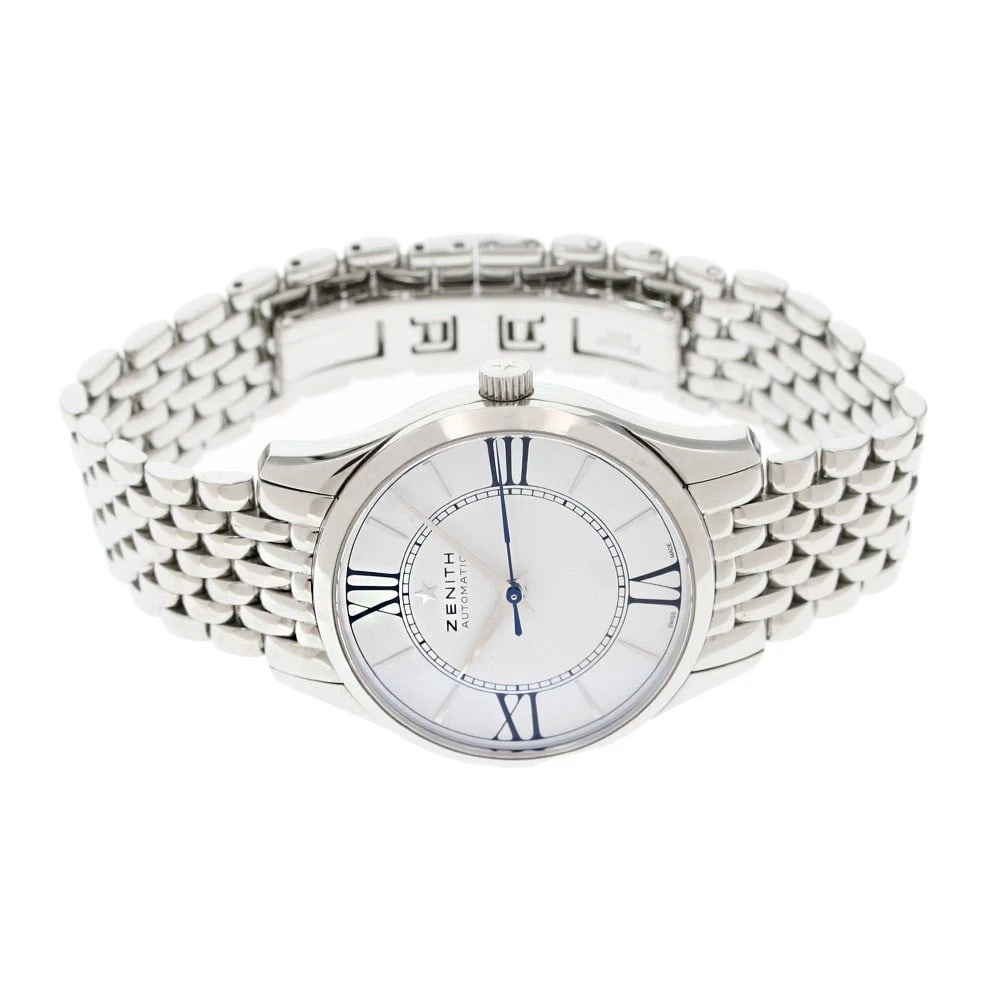 ZENITH ELITE ULTRA THIN WHITE DIAL AUTOMATIC WATCH - 2