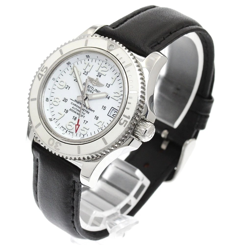 BREITLING SUPER OCEAN DATE WHITE DIAL AUTOMATIC WATCH - 2