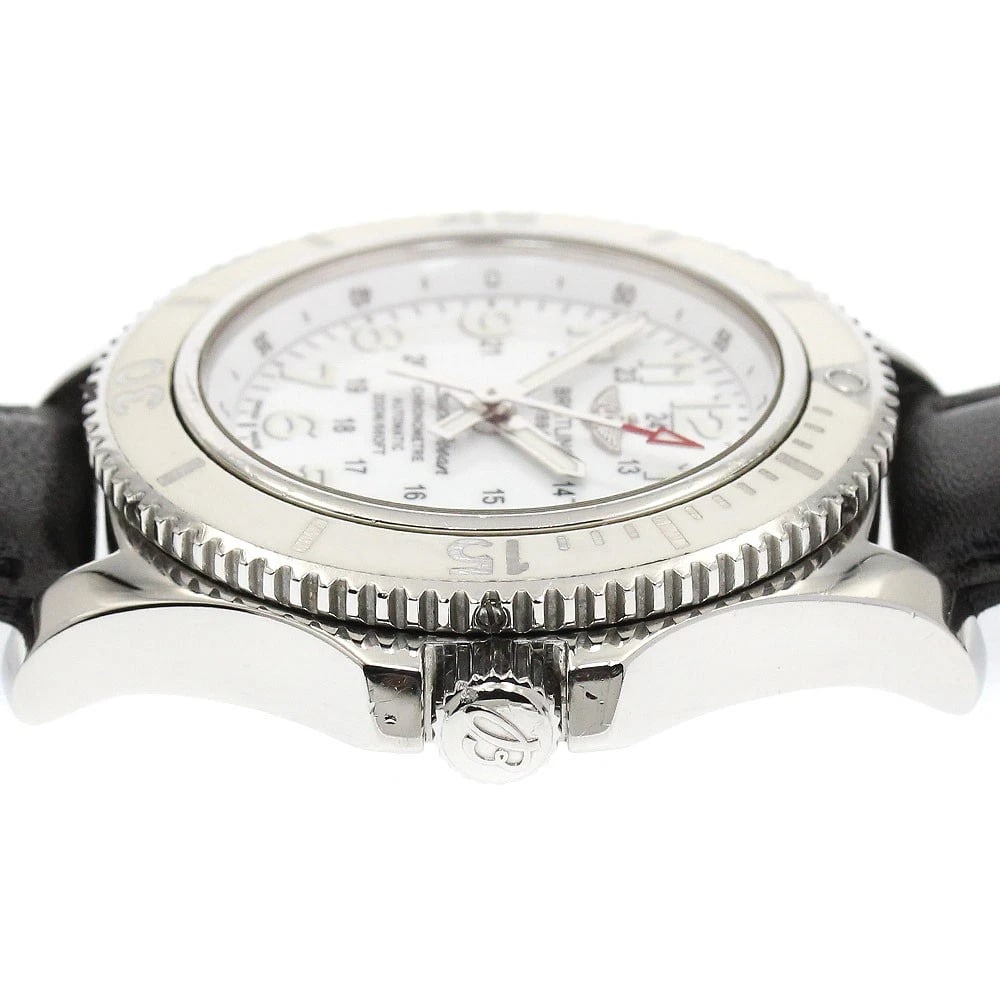 BREITLING SUPER OCEAN DATE WHITE DIAL AUTOMATIC WATCH - 3