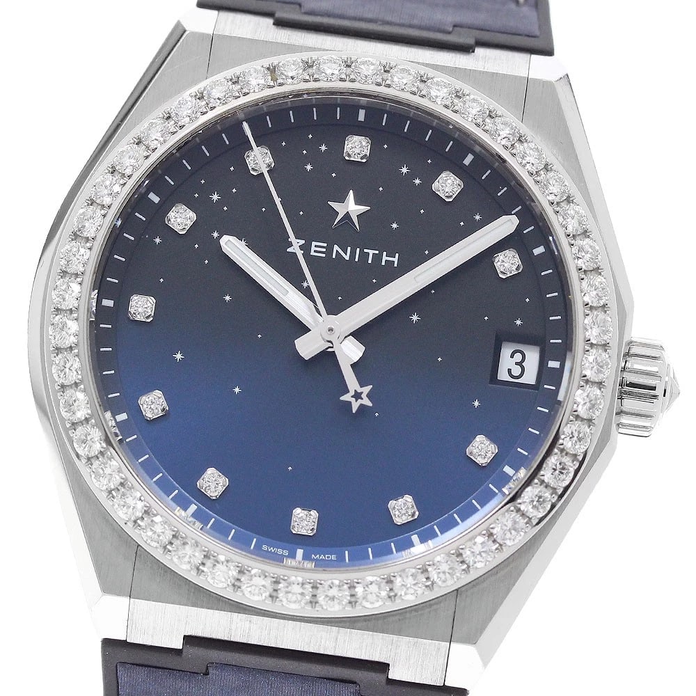 ZENITH DEFY MIDNIGHT DIAMOND BLUE GRADATION DIAL WATCH (1 of 2)
