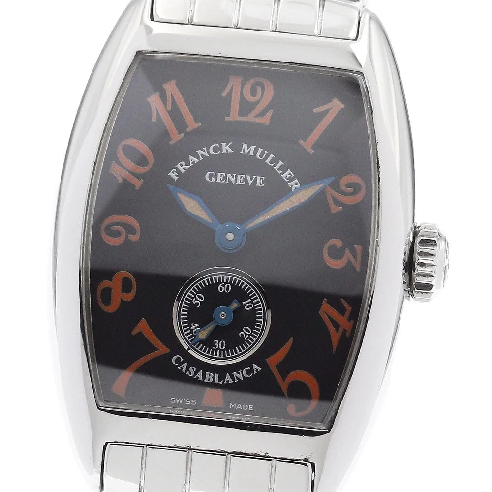 FRANCK MULLER CASABLANCA SAHARA SMALL HAND WATCH: FRANCK MULLER Casablanca Sahara Small Hand Watch Brand: FRANCK MULLER Type/Style: Wristwatch Material: Band Material Stainless Steel, Case Material Stainless Steel Color: Dial Color black Size: Case