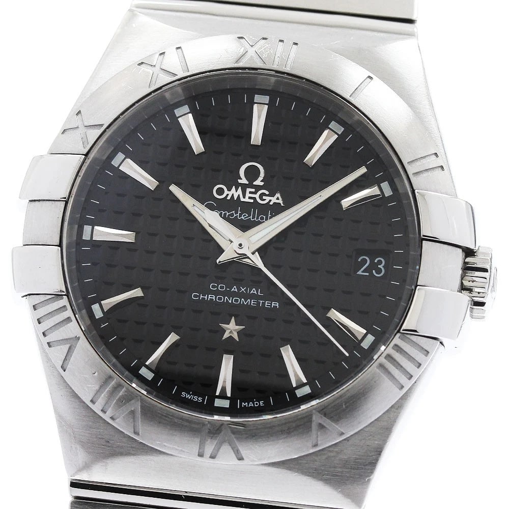 OMEGA CONSTELLATION COAXIAL AUTOMATIC WATCH: OMEGA Constellation Coaxial Automatic Watch Brand: OMEGA Type/Style: Wristwatch Material: Band Material Stainless Steel, Case Material Stainless Steel Color: Dial Color black Size: Case Size