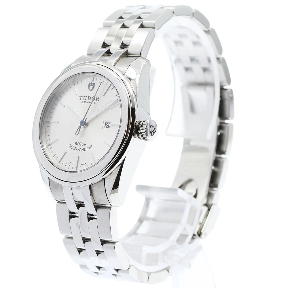 TUDOR GLAMOR DATE SILVER DIAL AUTOMATIC WATCH - 2