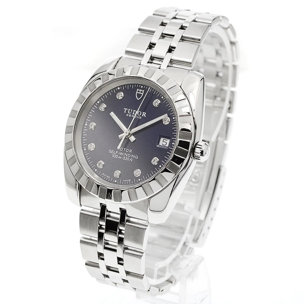 TUDOR CLASSIC DATE NAVY DIAL AUTOMATIC WATCH - 3