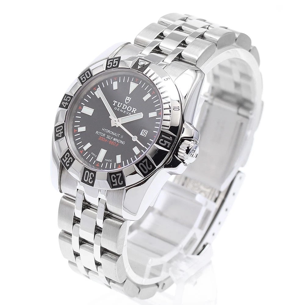 TUDOR HYDRO NOTE DATE BLACK DIAL AUTOMATIC WATCH - 2