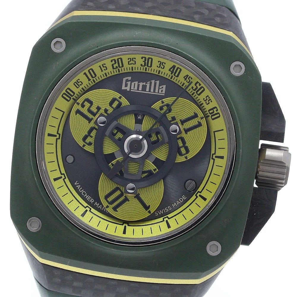 GORILLA FASTBACK GT DRIFT ELISE LIMITED AUTOMATIC WATCH: Gorilla Fastback GT Drift Elise limited Automatic Watch Brand: Gorilla Type/Style: Wristwatch Material: Band Material rubber, Case Material Titanium/Ceramic/Carbon Color: Dial Color Black / yellow