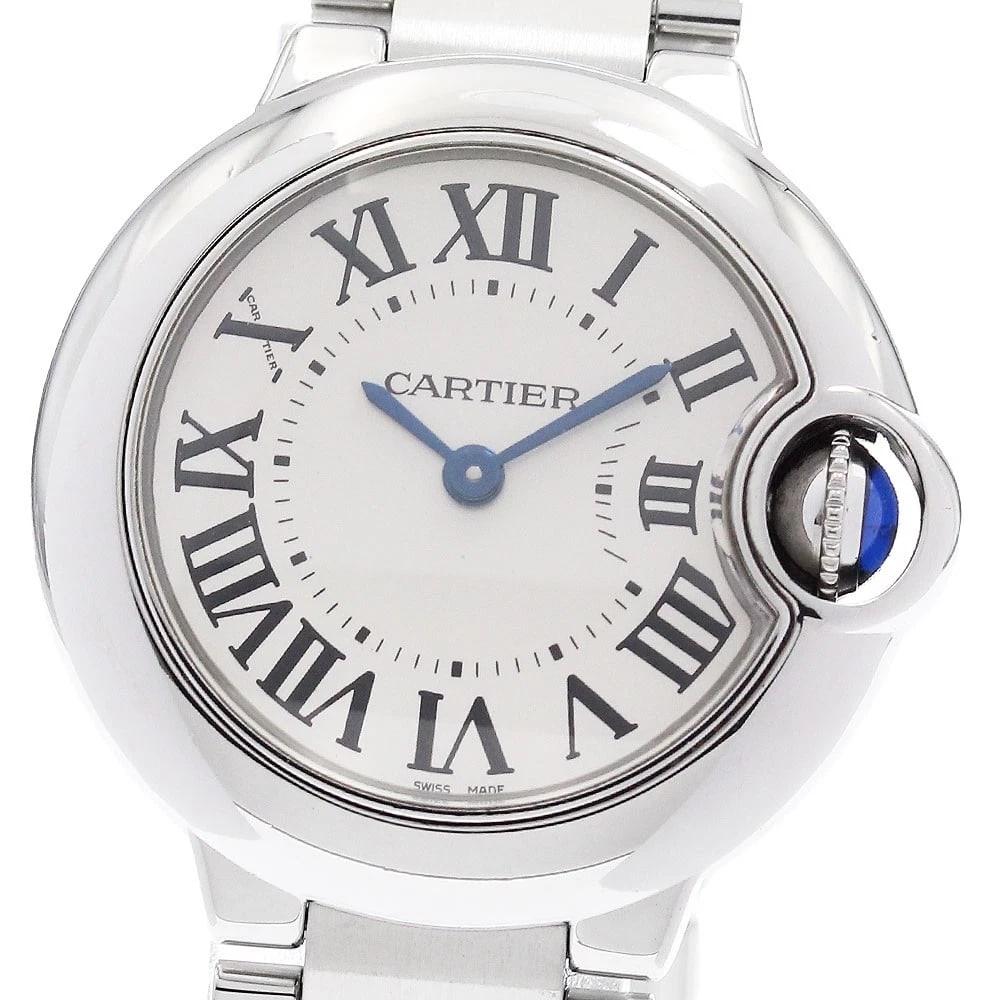 CARTIER BARON BLUE SM SILVER DIAL QUARTZ WATCH: CARTIER Baron blue SM Silver Dial Quartz Watch Brand: CARTIER Type/Style: Wristwatch Material: Band Material Stainless Steel, Case Material Stainless Steel Color: Dial Color Silver Size: Case Size