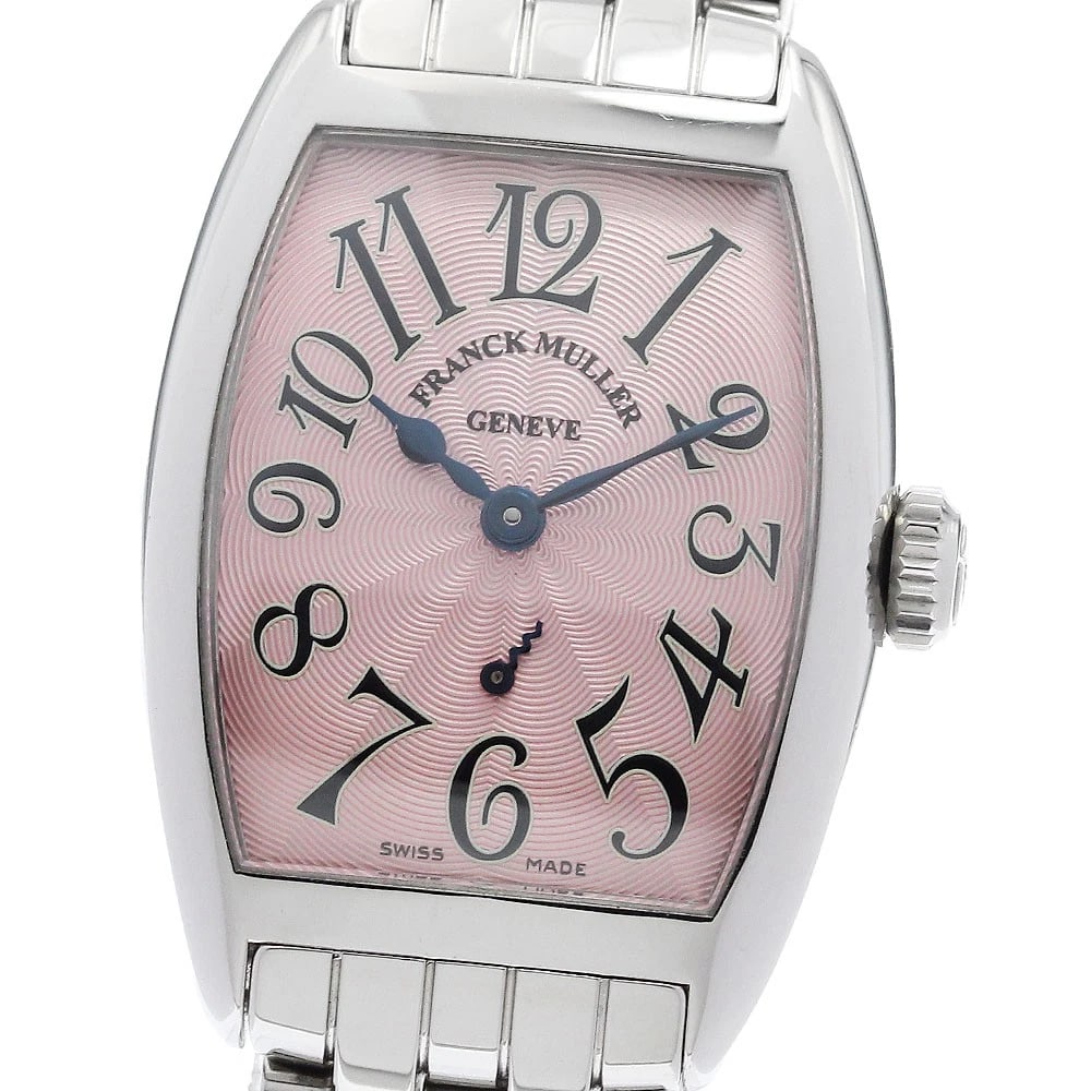 FRANCK MULLER TONOCARVEX SMALL SECONDS HAND WINDING WATCH: FRANCK MULLER Tonocarvex Small seconds Hand Winding Watch Brand: FRANCK MULLER Type/Style: Wristwatch Material: Band Material Stainless Steel, Case Material Stainless Steel Color: Dial Color pink