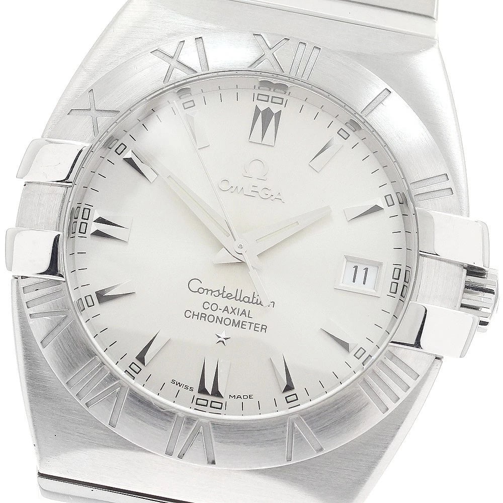 OMEGA CONSTELLATION DOUBLE EAGLE DATE SILVER DIAL WATCH: OMEGA Constellation Double Eagle Date Silver Dial Watch Brand: OMEGA Type/Style: Wristwatch Material: Band Material Stainless Steel, Case Material Stainless Steel Color: Dial Color Silver Size: Case