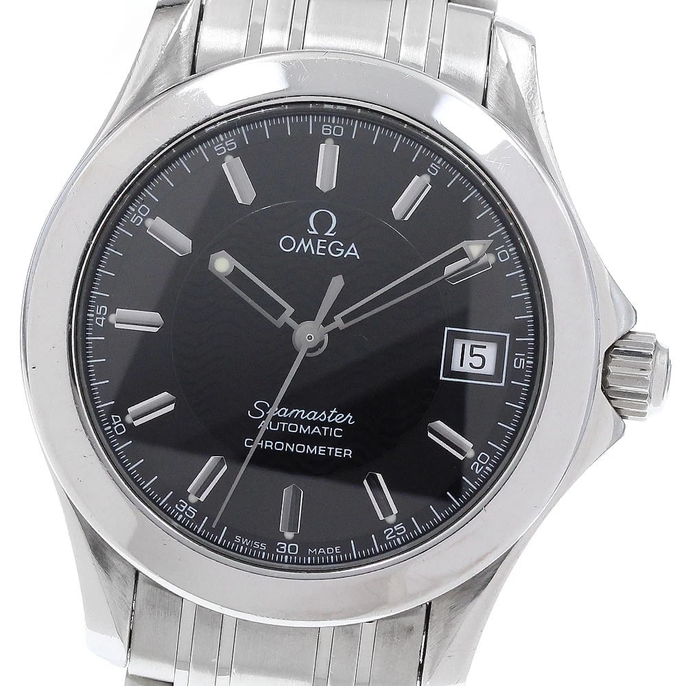 OMEGA SEAMASTER MODEL WATCH: OMEGA Seamaster Model Watch Brand: OMEGA Type/Style: Wristwatch Material: Band Material Stainless Steel, Case Material Stainless Steel Color: Dial Color black Size: Case Size About36mm (1.4inch)