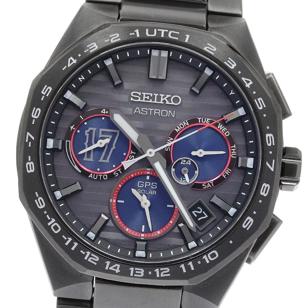 SEIKO ASTRON SHOHEI OTANI LIMITED MODEL WATCH: SEIKO Astron Shohei Otani Limited Model Watch Brand: SEIKO Type/Style: Wristwatch Material: Band Material titanium, Case Material titanium Color: Dial Color black Size: Case Size About43mm (1.7inch) W