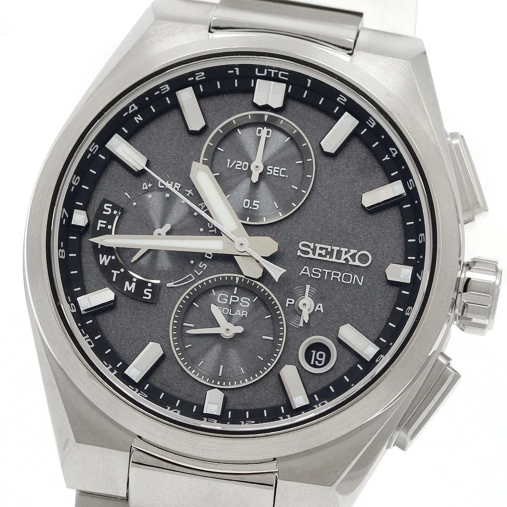 SEIKO ASTRON CORE MODEL SOLAR POWERED RADIO WATCH: SEIKO Astron Core Model Solar Powered Radio Watch Brand: SEIKO Type/Style: Wristwatch Material: Band Material titanium, Case Material titanium Color: Dial Color gray Size: Case Size About42mm (1.7inch