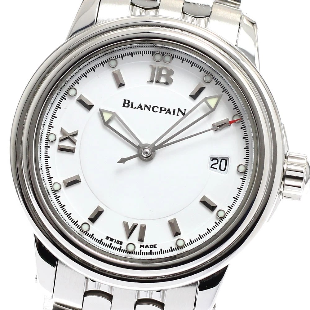 BLANCPAIN LEMAN DATE WHITE DIAL AUTOMATIC WATCH: Blancpain Leman Date white Dial Automatic Watch Brand: Blancpain Type/Style: Wristwatch Material: Band Material Stainless Steel, Case Material Stainless Steel Color: Dial Color white Size: Case Size A