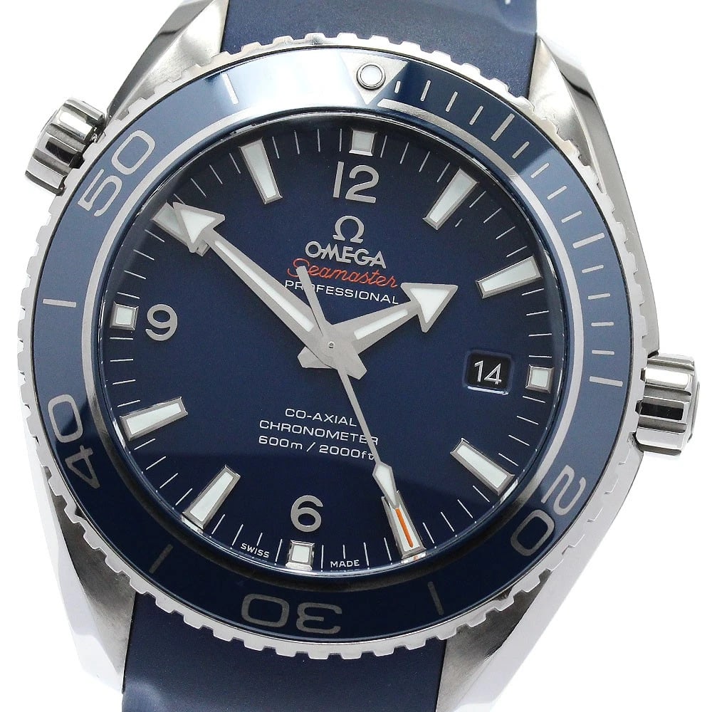 OMEGA SEAMASTER PLANET OCEAN AUTOMATIC WATCH: OMEGA Seamaster Planet Ocean Automatic Watch Brand: OMEGA Type/Style: Wristwatch Material: Band Material rubber, Case Material titanium Color: Dial Color Navy Size: Case Size About42mm (1.7inch)