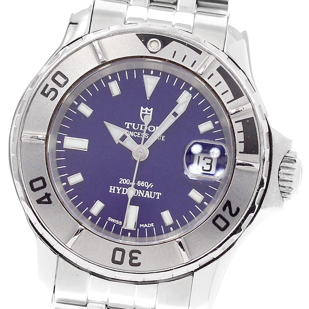 TUDOR PRINCESS DATE HYDRO NOTE NAVY DIAL AUTOMATIC WATCH: TUDOR Princess Date Hydro Note Navy Dial Automatic Watch Brand: TUDOR Type/Style: Wristwatch Material: Band Material Stainless Steel, Case Material Stainless Steel Color: Dial Color Navy Size: Case
