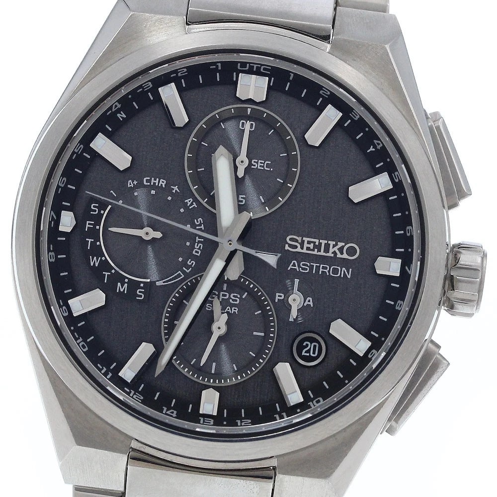 SEIKO ASTRON CORE SHOP EXCLUSIVE MODEL SOLAR POWERED RADIO WATCH: SEIKO Astron Core Shop Exclusive Model Solar Powered Radio Watch Brand: SEIKO Type/Style: Wristwatch Material: Band Material titanium, Case Material titanium Color: Dial Color gray Size: Case Size