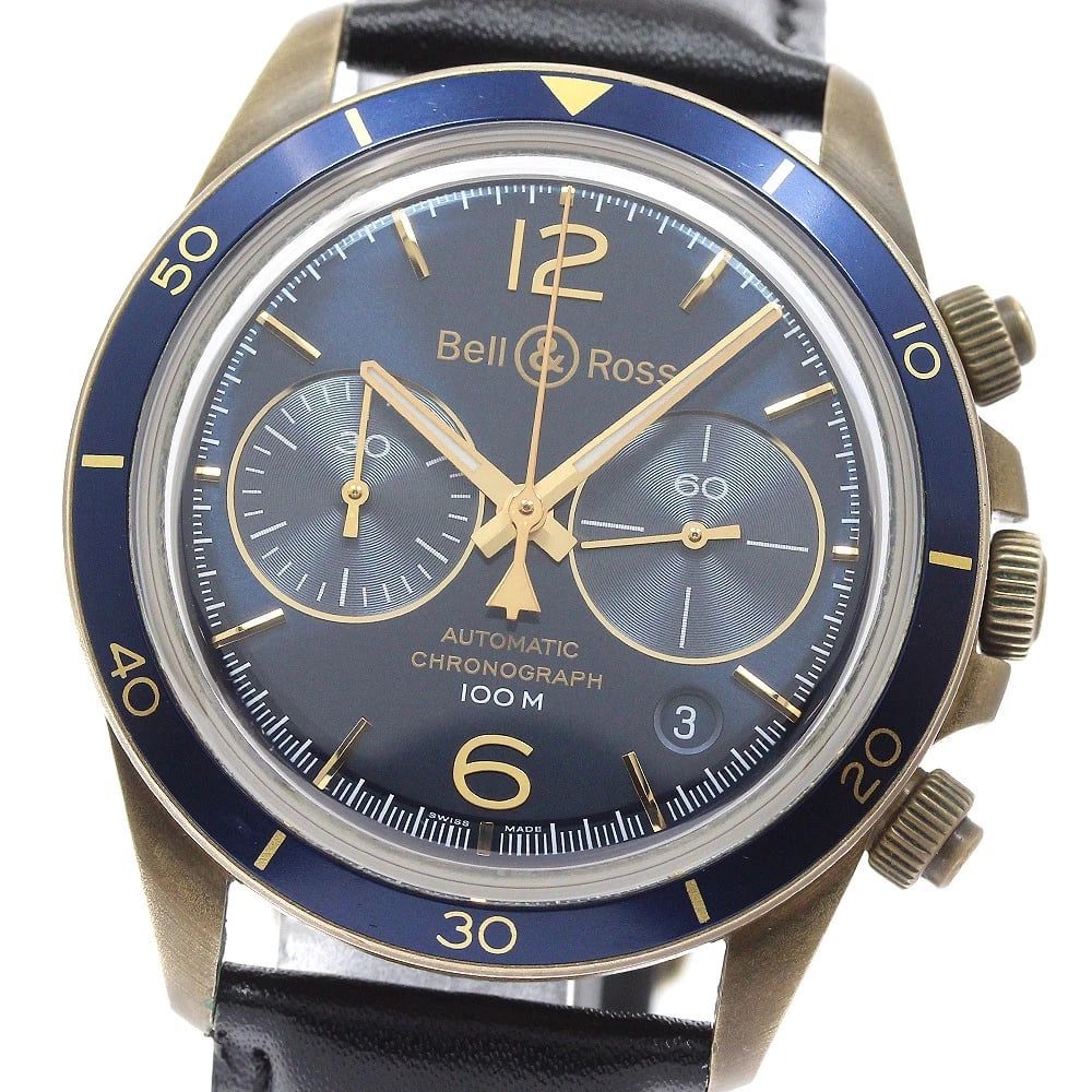 BELL?ROSS BRONZE LIMITED CHRONOGRAPHS AUTOMATIC WATCH (1 of 4)