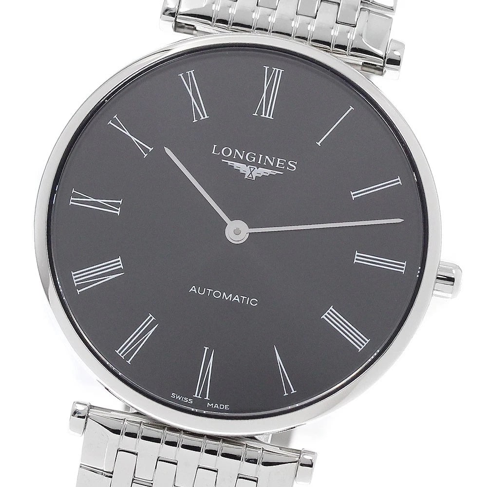 LONGINES LA GRAND CLASSIC DO BLACK DIAL AUTOMATIC WATCH: LONGINES La Grand Classic Do black Dial Automatic Watch Brand: LONGINES Type/Style: Wristwatch Material: Band Material Stainless Steel, Case Material Stainless Steel Color: Dial Color black Size: