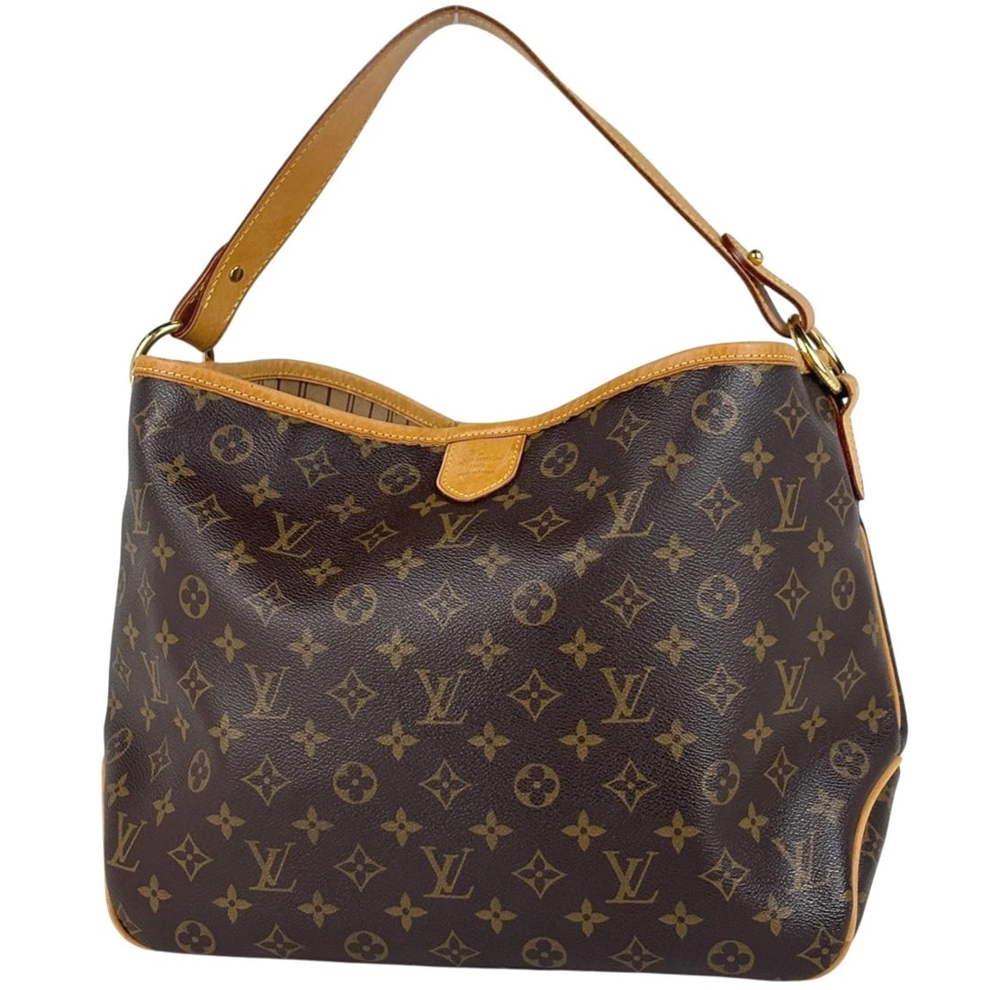 LOUIS VUITTON DELIGHT FULL PM ONE SHOULDER BAG: Louis Vuitton Delight full PM One shoulder Bag Brand: Louis Vuitton Type/Style: Shoulder Bag Material: Monogram Color: Brown Size: Width 33cm(13inch) Height 27cm(Median:10.6inch) Depth 15cm(5.9inch)