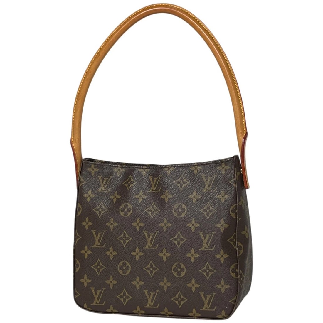 LOUIS VUITTON LOOPING MM SHOULDER BAG: Louis Vuitton Looping MM Shoulder Bag Brand: Louis Vuitton Type/Style: Shoulder Bag Material: Monogram Color: Brown Size: Width 24cm(9.4inch) Height 21cm(8.3inch) Depth 10.5cm(4.1inch) Accessories: