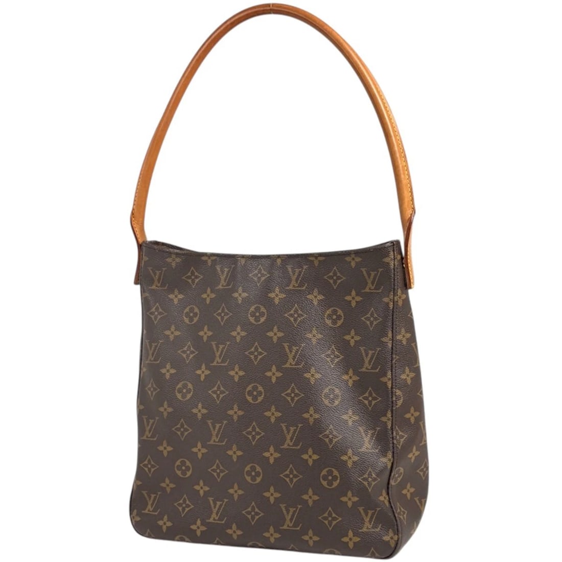 LOUIS VUITTON LOOPING GM SHOULDER BAG: Louis Vuitton Looping GM Shoulder Bag Brand: Louis Vuitton Type/Style: Shoulder Bag Material: Monogram Color: Brown Size: Width 28cm(11inch) Height 32cm(12.6inch) Depth 10.5cm(4.1inch Accessories: