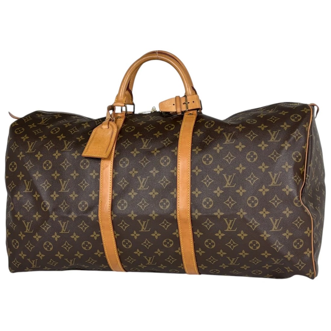 LOUIS VUITTON KEEPALL HAND BAG: Louis Vuitton keepall Hand Bag Brand: Louis Vuitton Type/Style: Hand Bag Material: Monogram Color: Brown Size: Width 60cm(23.6inch) Height 32cm(12.6inch) Depth 26cm(10.2inch) Accessories: None