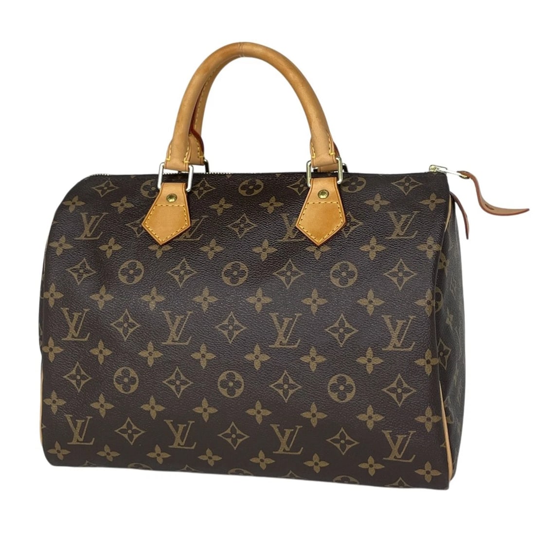 LOUIS VUITTON SPEEDY HAND BAG: Louis Vuitton Speedy Hand Bag Brand: Louis Vuitton Type/Style: Hand Bag Material: Monogram Color: Brown Size: Width 30cm(11.8inch) Height 21.5cm(8.5inch) Depth 18cm(7.1inch) Accessories: None