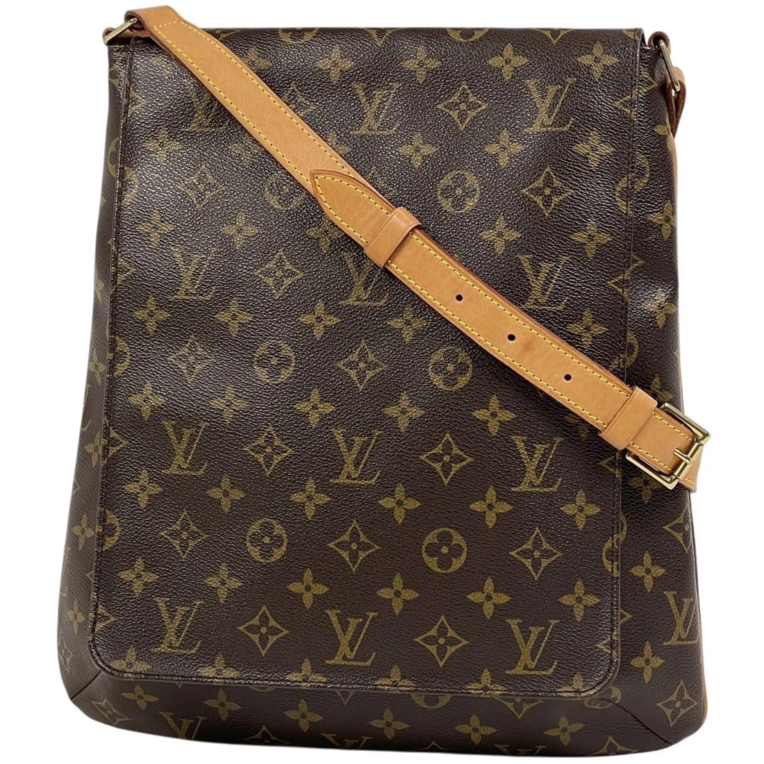 LOUIS VUITTON MUSET DIAGONALLY HUNG SHOULDER BAG: Louis Vuitton Muset Diagonally hung Shoulder Bag Brand: Louis Vuitton Type/Style: Shoulder Bag Material: Monogram Color: Brown Size: Width 31.5cm(12.4inch) Height 35cm(13.8inch) Depth 10cm(3.9inch)